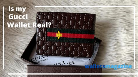 how to tell if a gucci wallet is real|gucci wallet clearance.